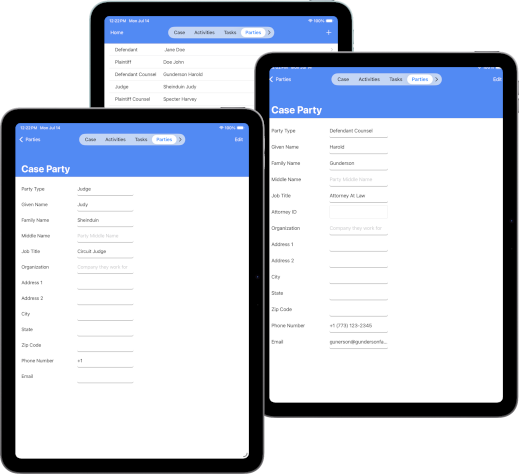 PocketDoccket - PartiesView Pocket Docket Legal parties